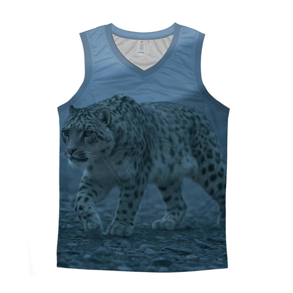 Glacial Stalker Snow Leopard custom tank tops