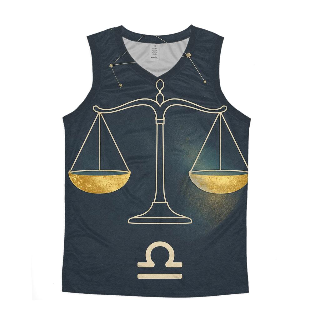 Libra Scales Balance Symbol sports performance tank tops