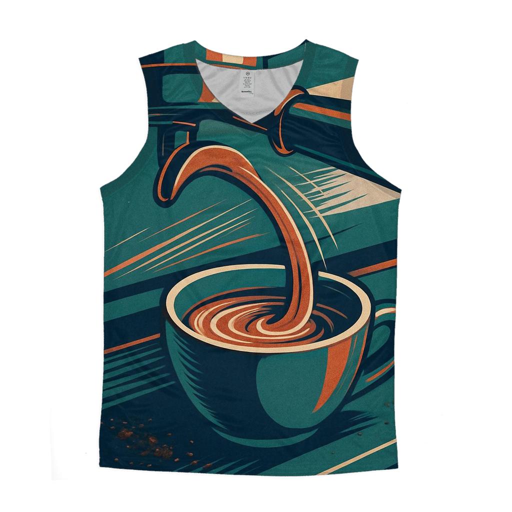 Espresso Shot Arc personalized athletic tanks