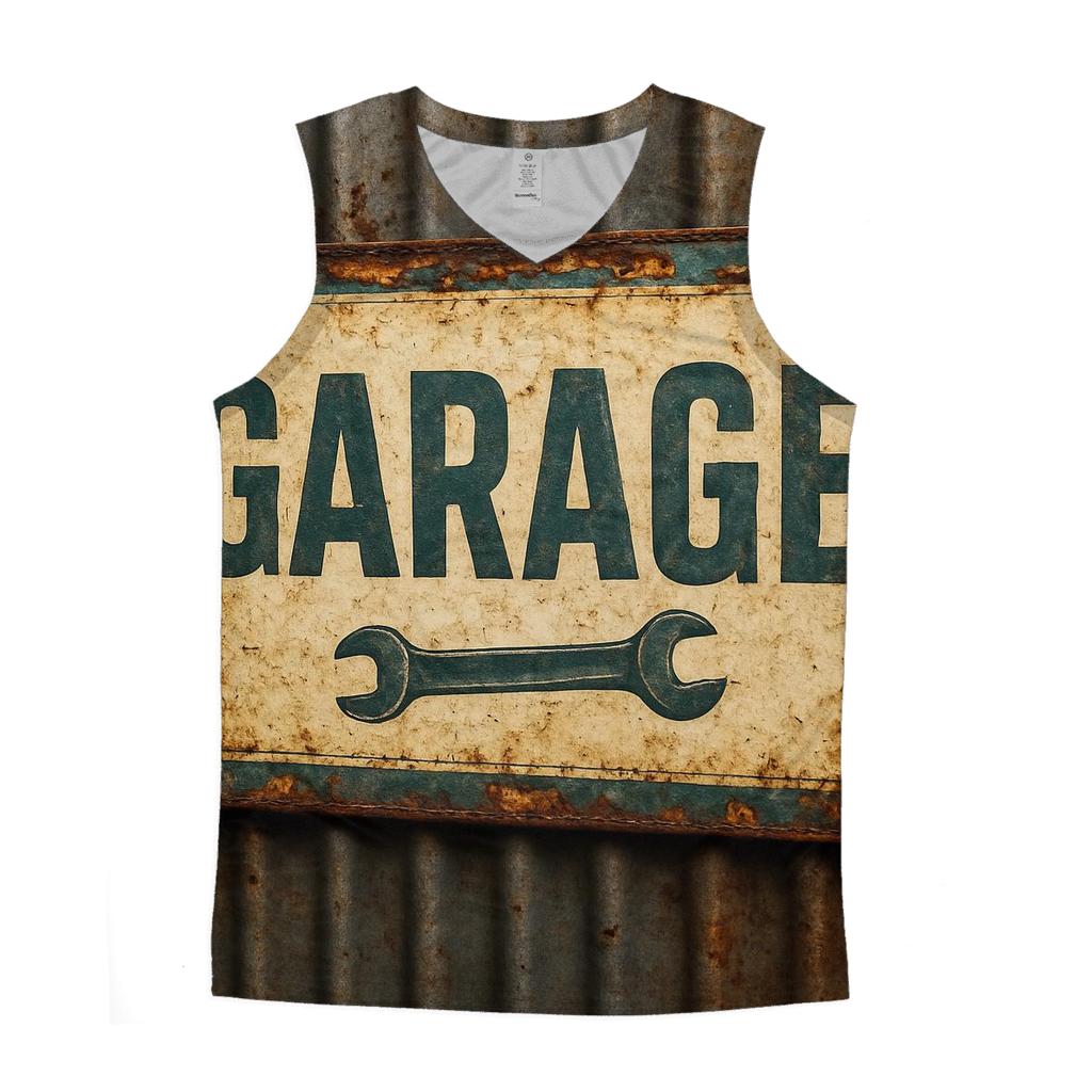 Antique Automotive Service Sign personalized athletic tanks