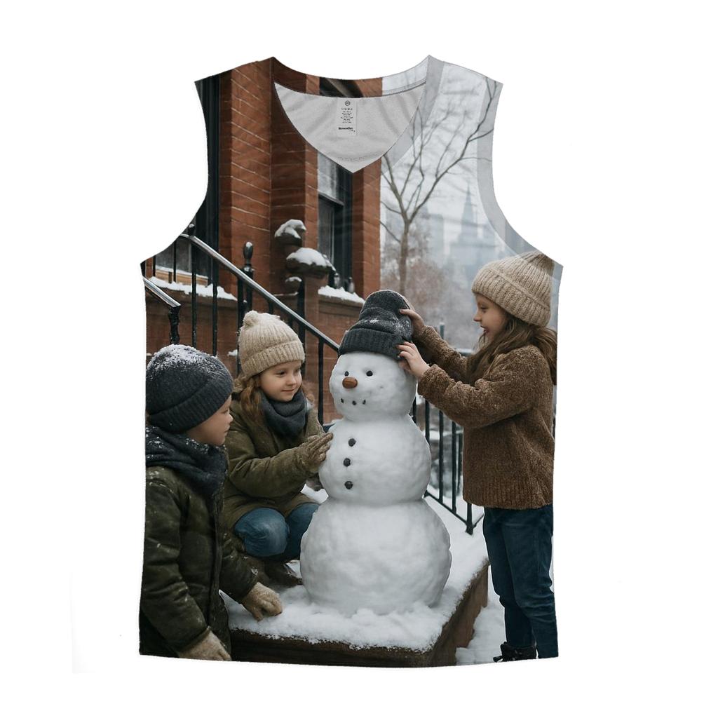 Snowbound Upper West Afternoon graphic print tank tops
