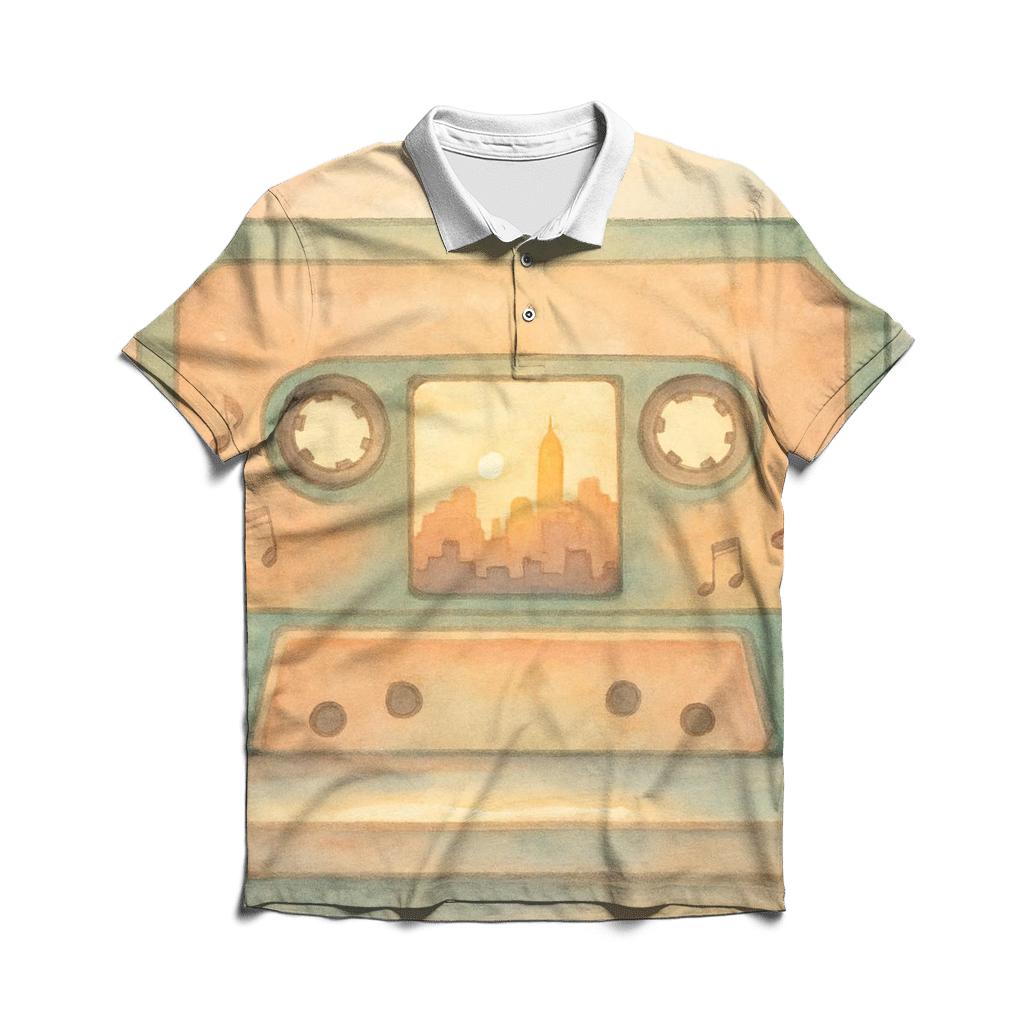 Cassette Window premium cotton polo shirts