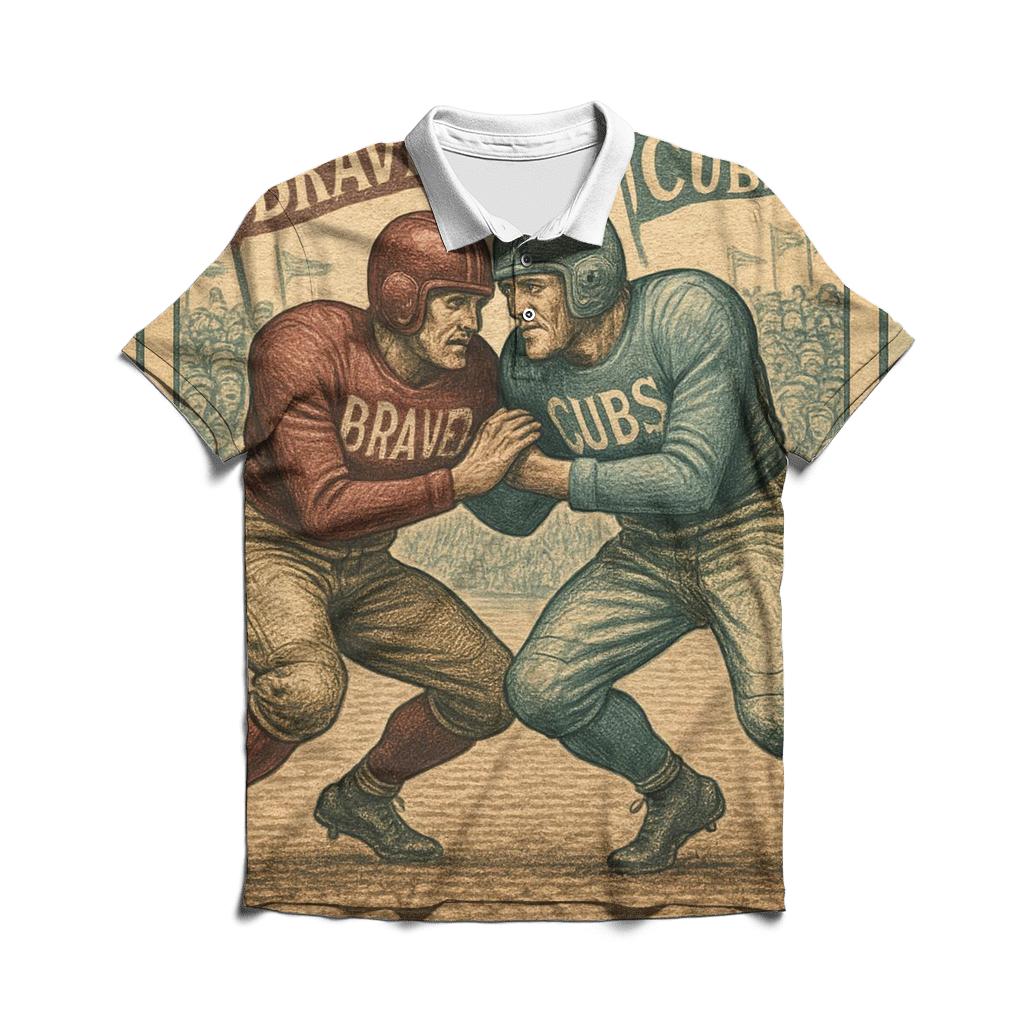 Vintage Program Duel branded logo polo shirts