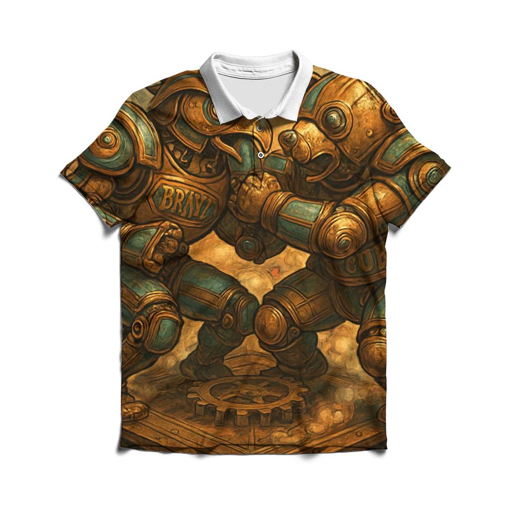Mechanical Mascot Melee casual sports polo shirts