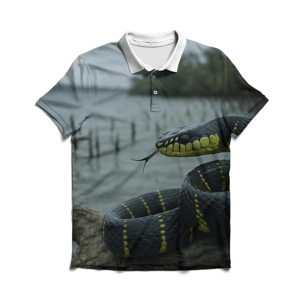 Mangrove Strider Mangrove Snake branded logo polo shirts