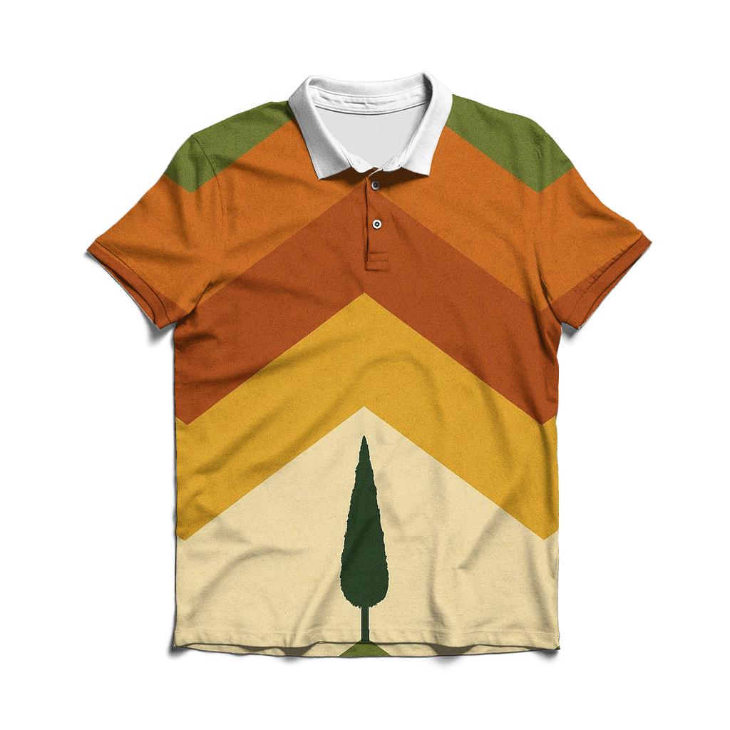 Mod Sunset Chevron classic pique polos