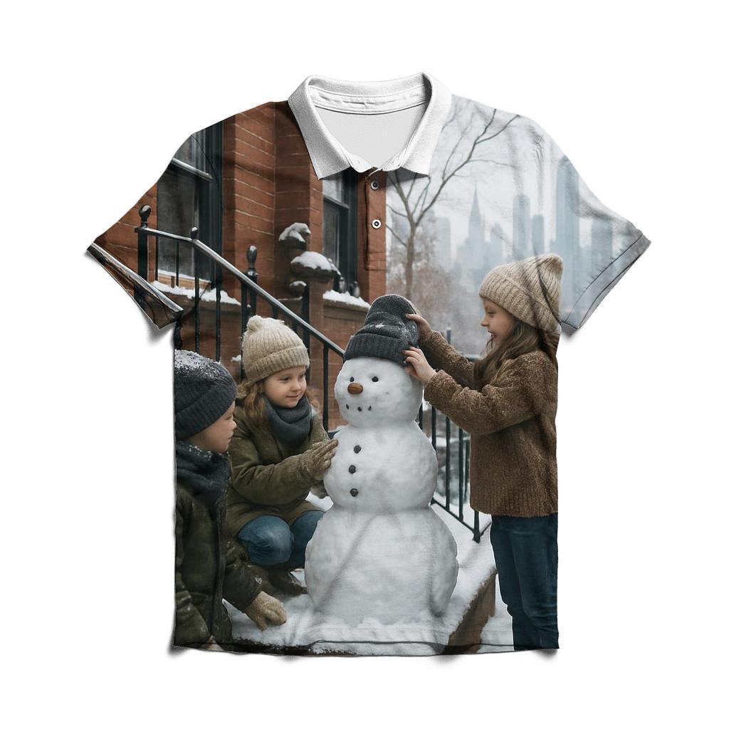 Snowbound Upper West Afternoon personalized polo shirts