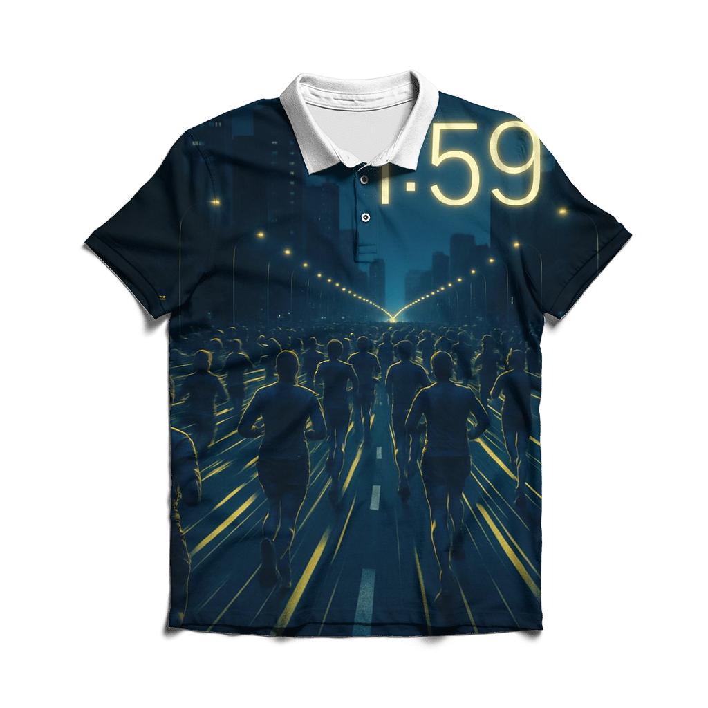 City Marathon Lights stylish collar polo tees