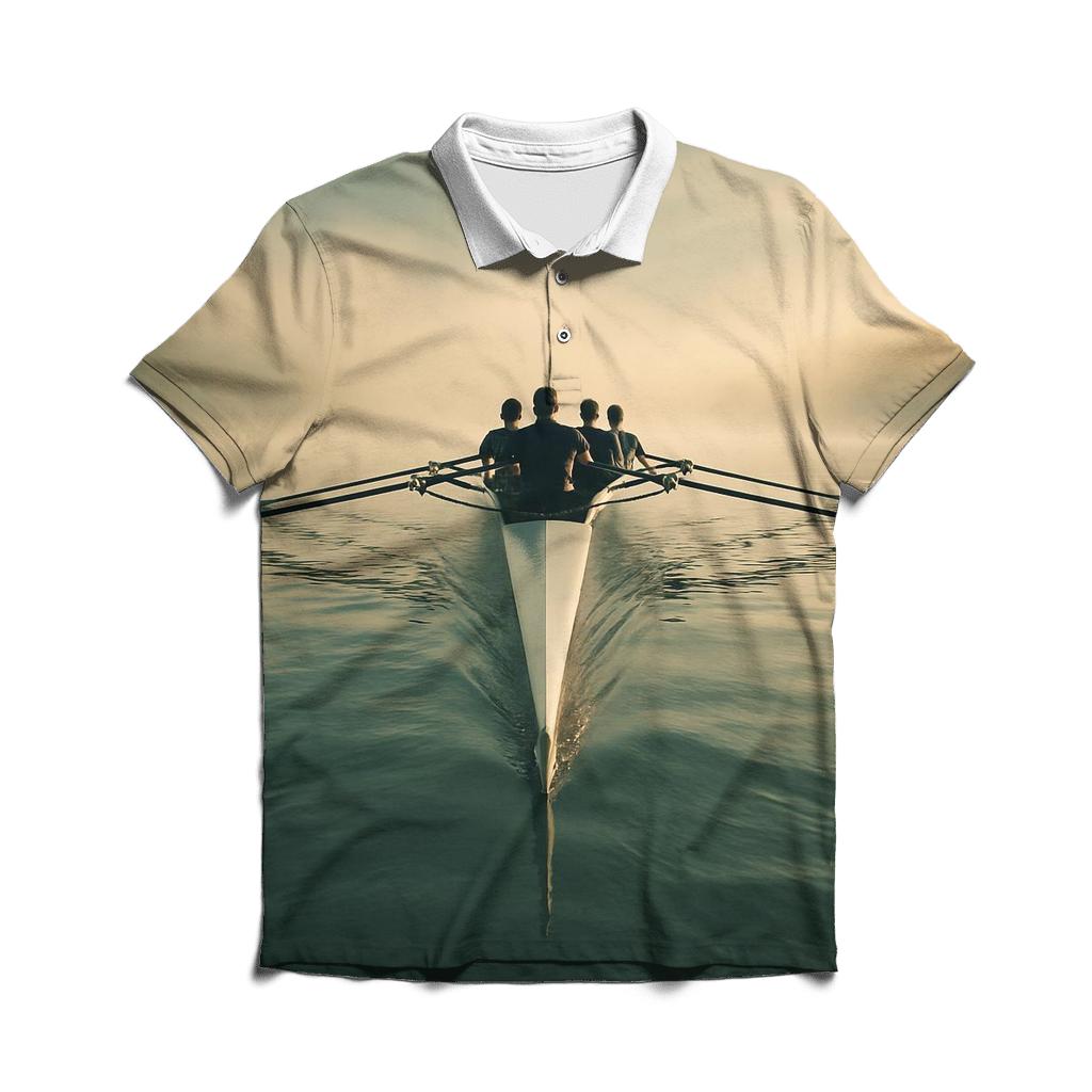 Rowing Regatta Mist designer slim fit polos
