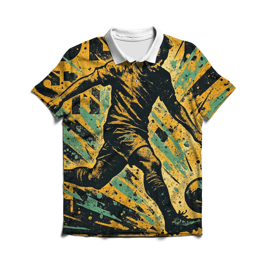 Soccer Street Art premium cotton polo shirts