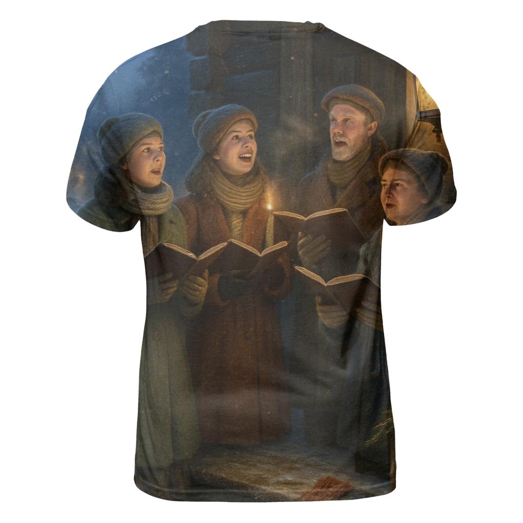 Cabin Porch Carolers statement graphic shirts