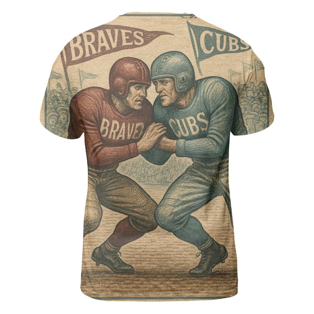 Vintage Program Duel creative print fashion shirts