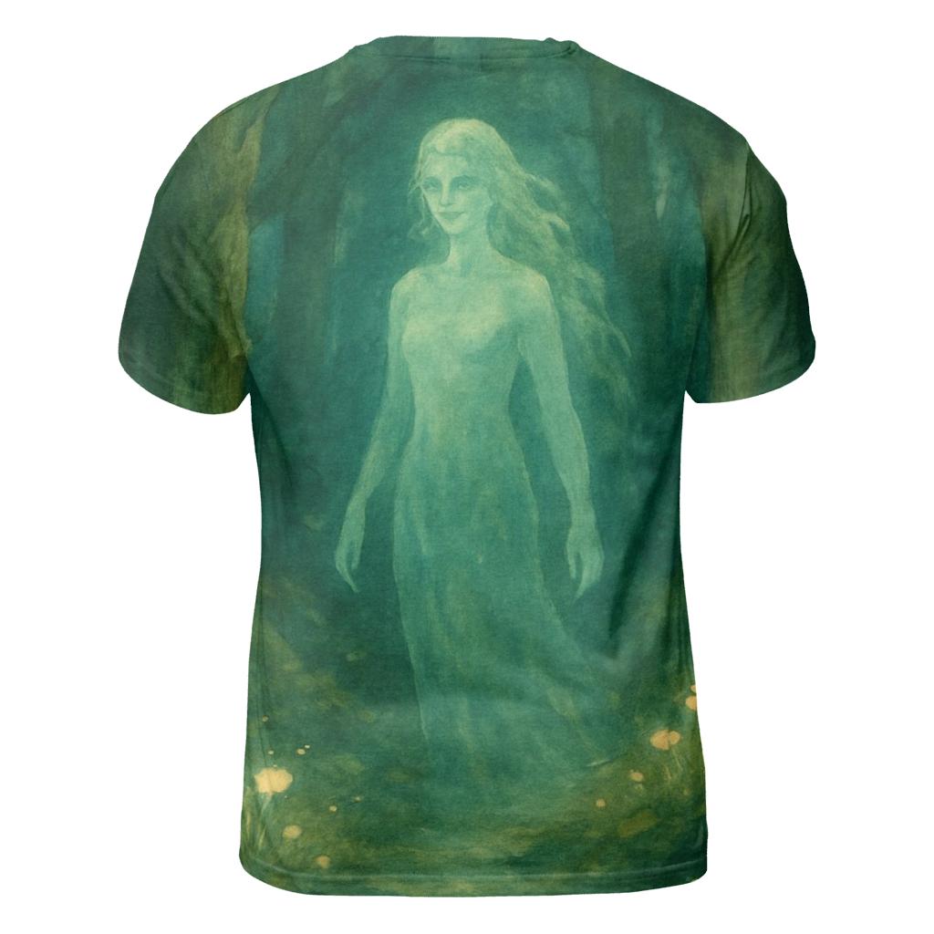 Mystical Forest Spirit vibrant all-over design tees