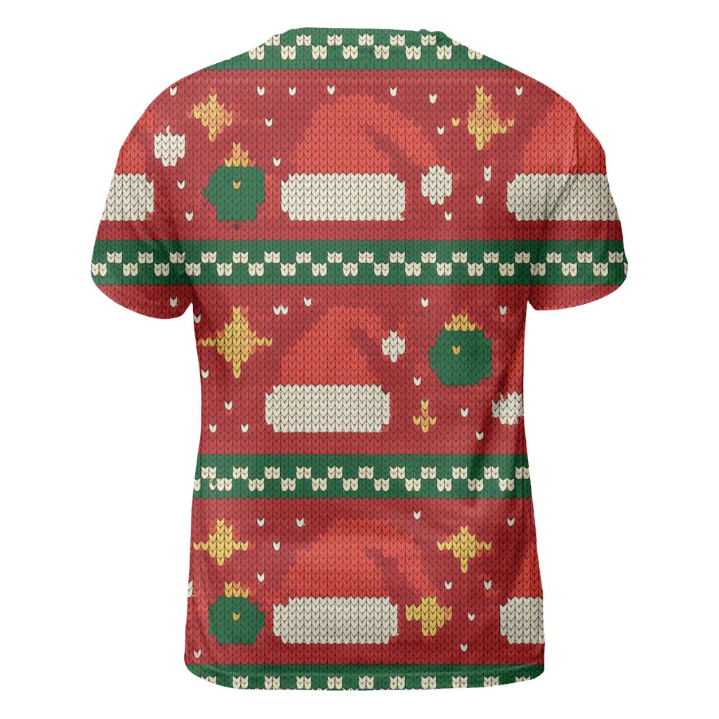 Santa Hat Scatter Bands Design designer pattern shirts