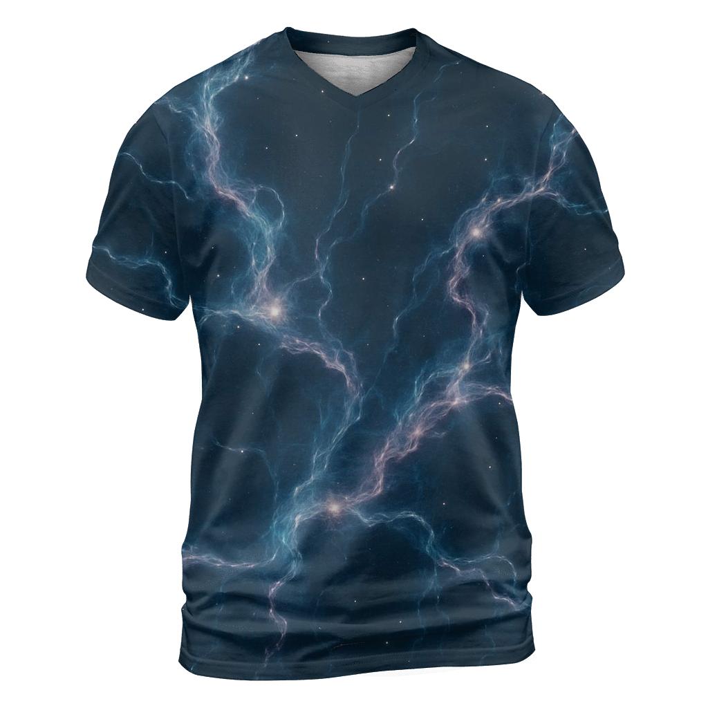 Nebula Filament Bouquet vibrant all-over design tees