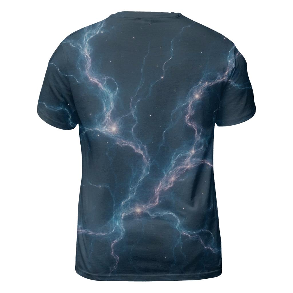 Nebula Filament Bouquet vibrant all-over design tees