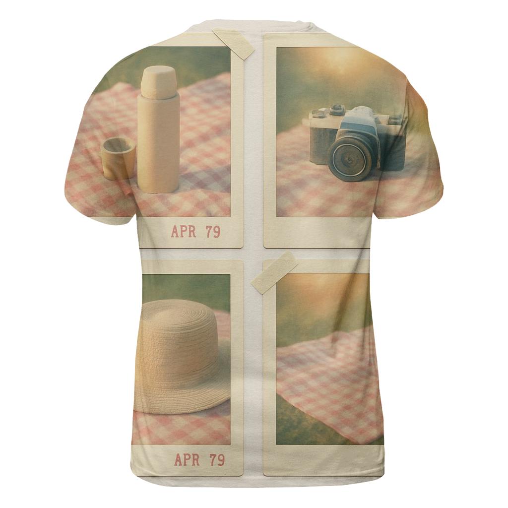 Polaroid Summer Picnic Grid personalized full print shirts