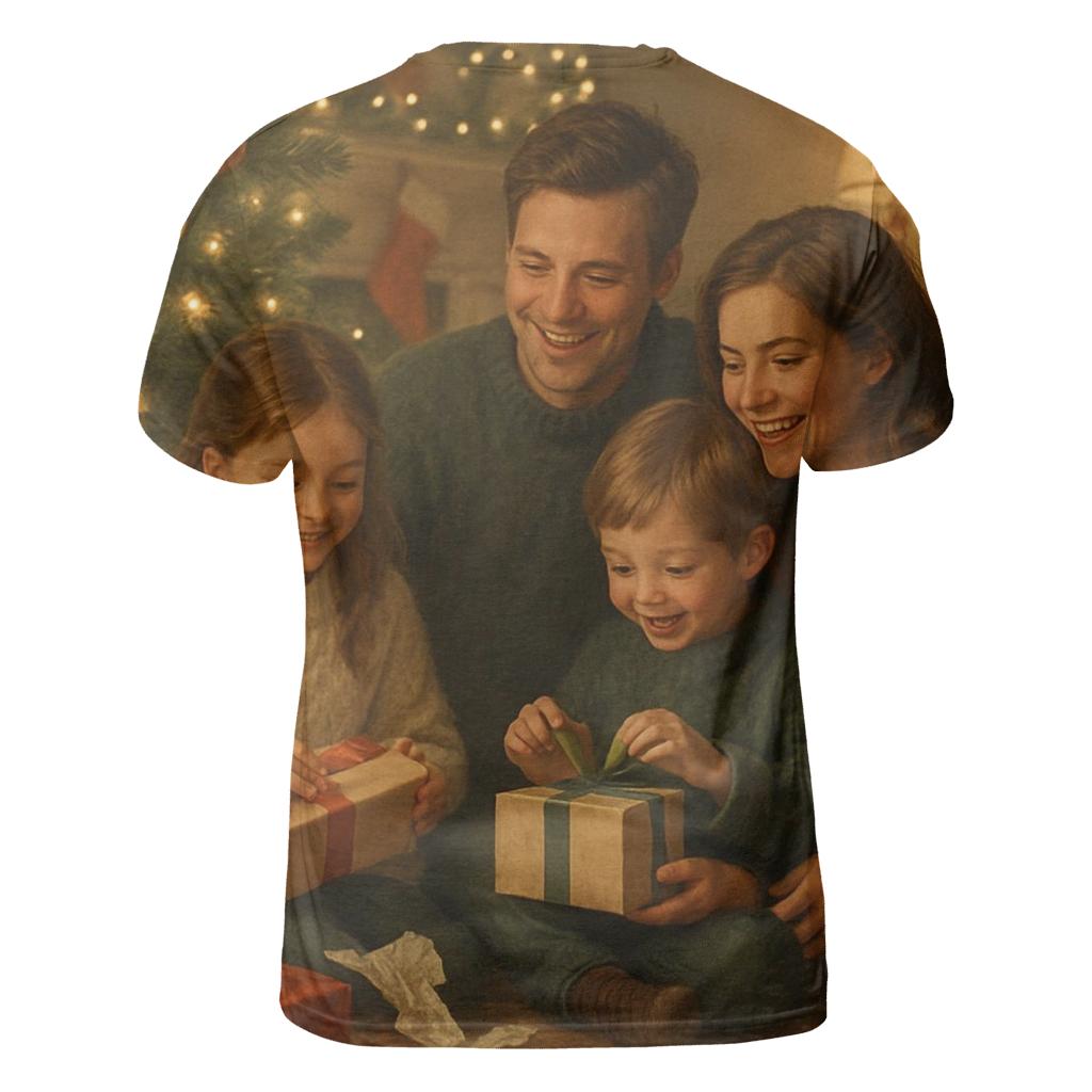 Evening Carol By The Tree creative print fashion shirts
