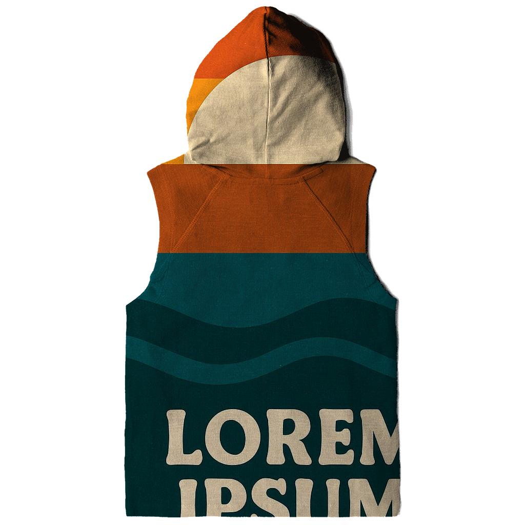Sunset Stripe Horizon embroidered hoodies