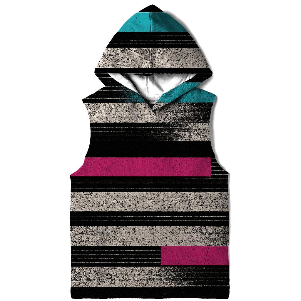 VHS Static Stripes pullover hoodies