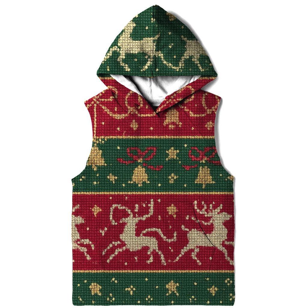 Reindeer Ribbon Carousel Design pullover hoodies