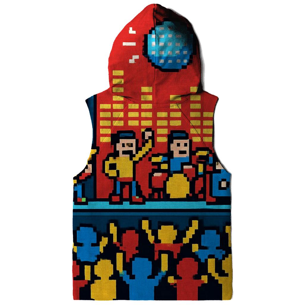 Pixel Pop Stage designer hoodies