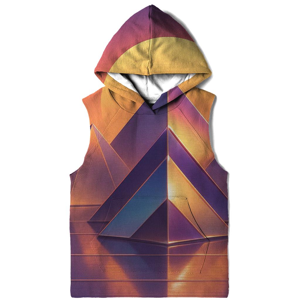 Chrome Mirage Sunset graphic hoodies