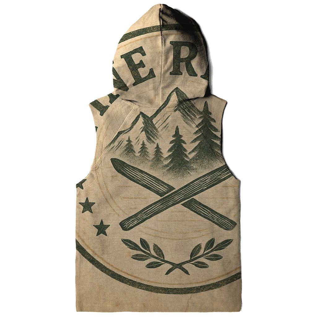 Sepia Mountain Lodge Emblem pullover hoodies