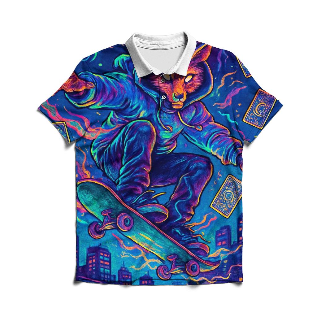 Nebula Skate Oracle embroidered polo tops