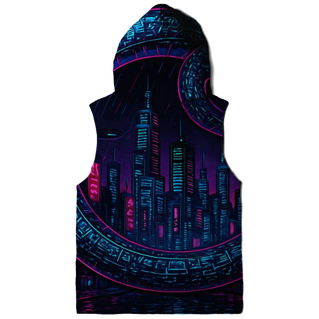 Neon Skyline Ouroboros heavyweight hoodies