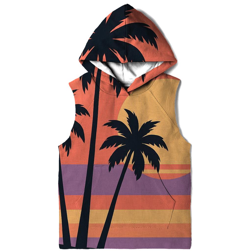 Palm Silhouette Sunset hoodie designs
