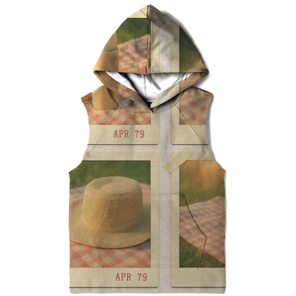 Polaroid Summer Picnic Grid embroidered hoodies