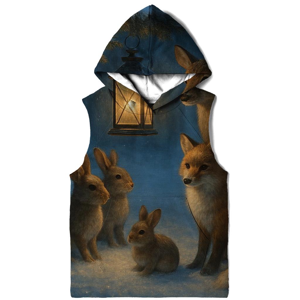 Forest Lantern Gathering printed hoodies