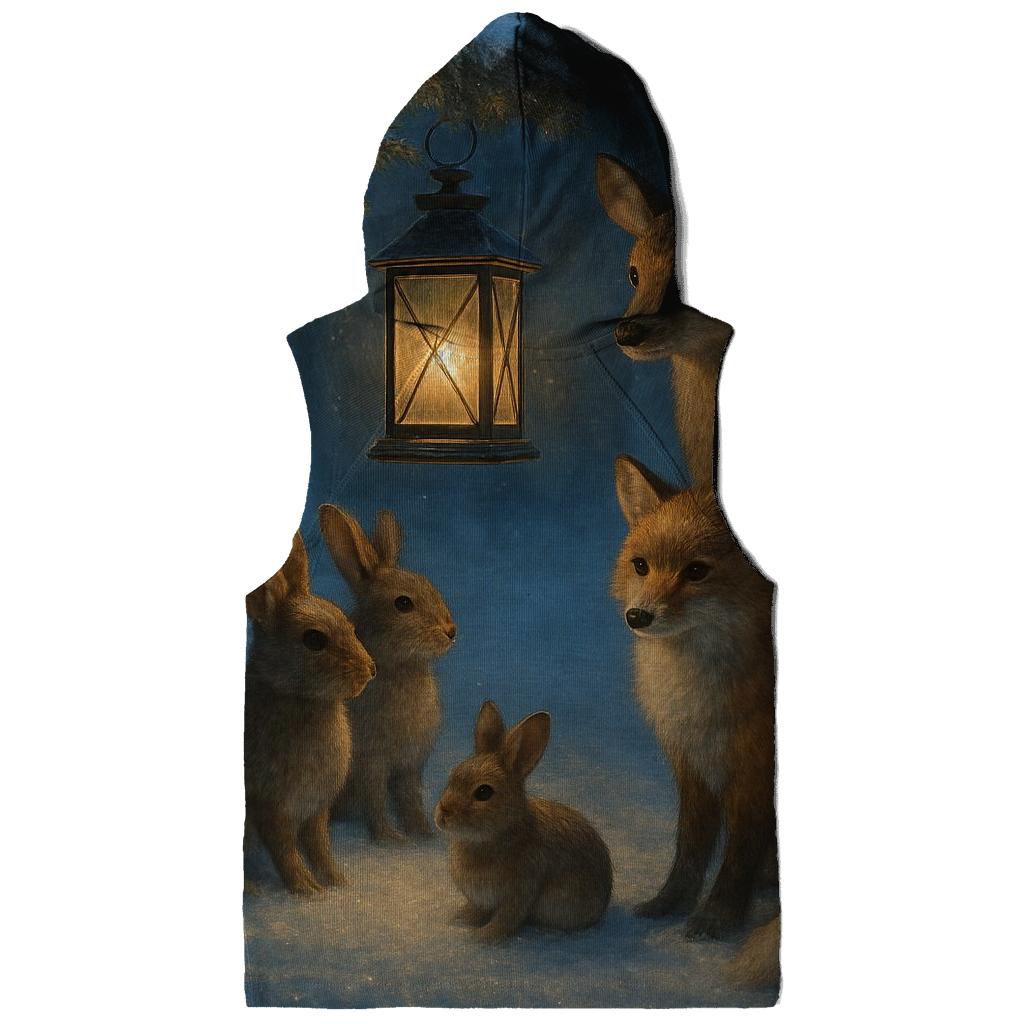 Forest Lantern Gathering printed hoodies