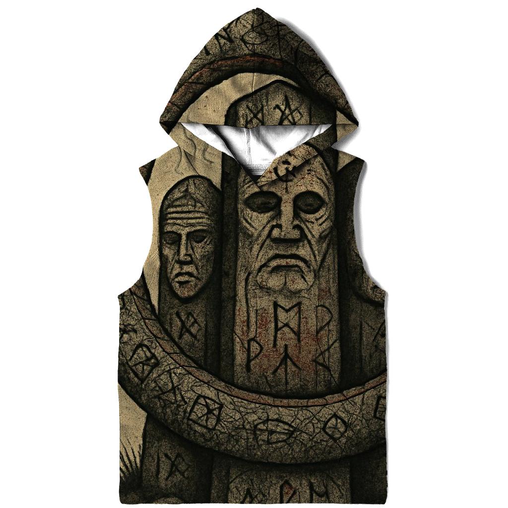 Ancestral Rune Ouroboros designer hoodies