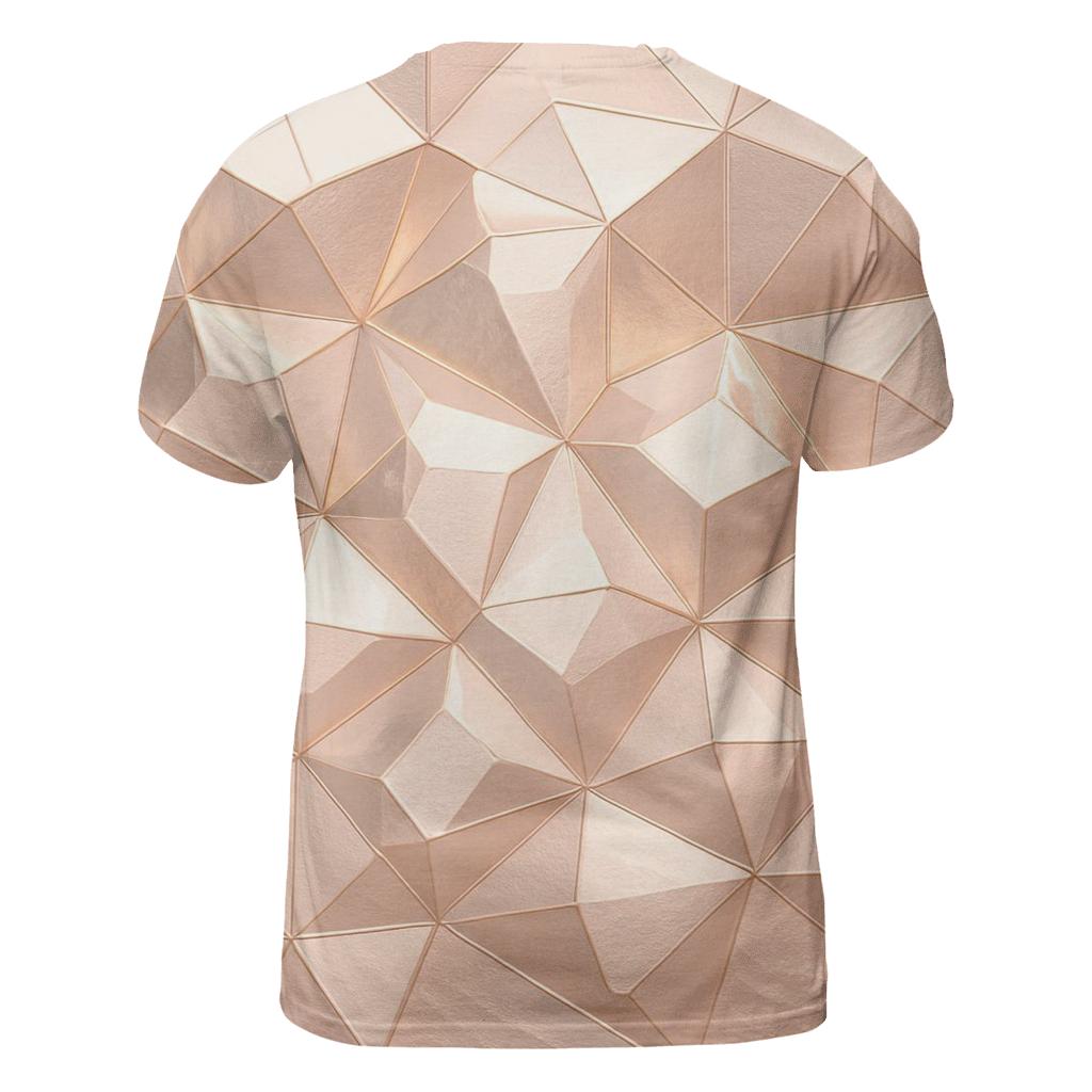 Rose Gold Facet Veil personalized full print shirts