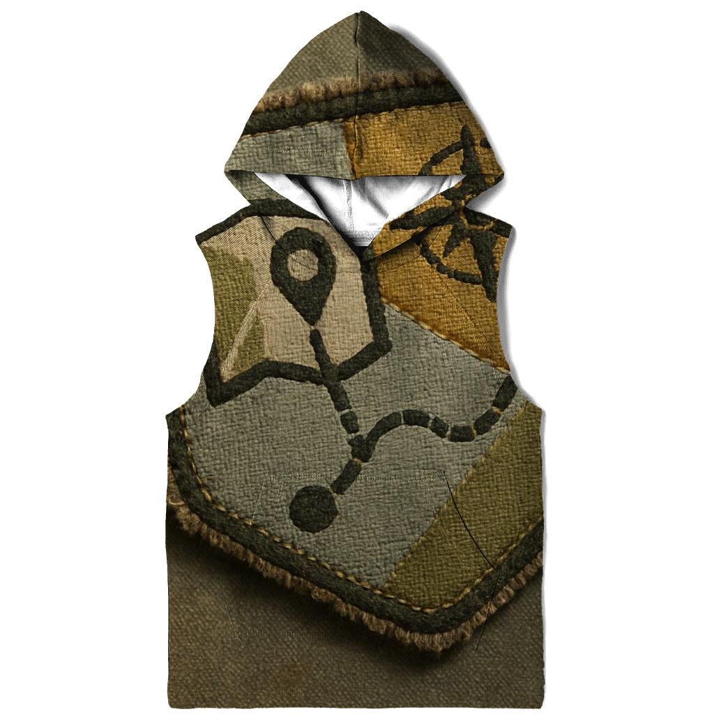 Retro Travel Patch Map hoodies fashion