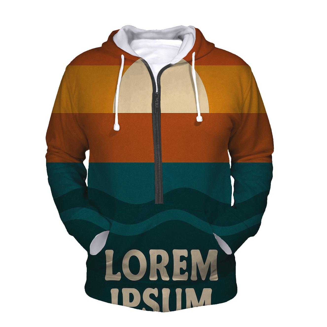 Sunset Stripe Horizon premium hoodies