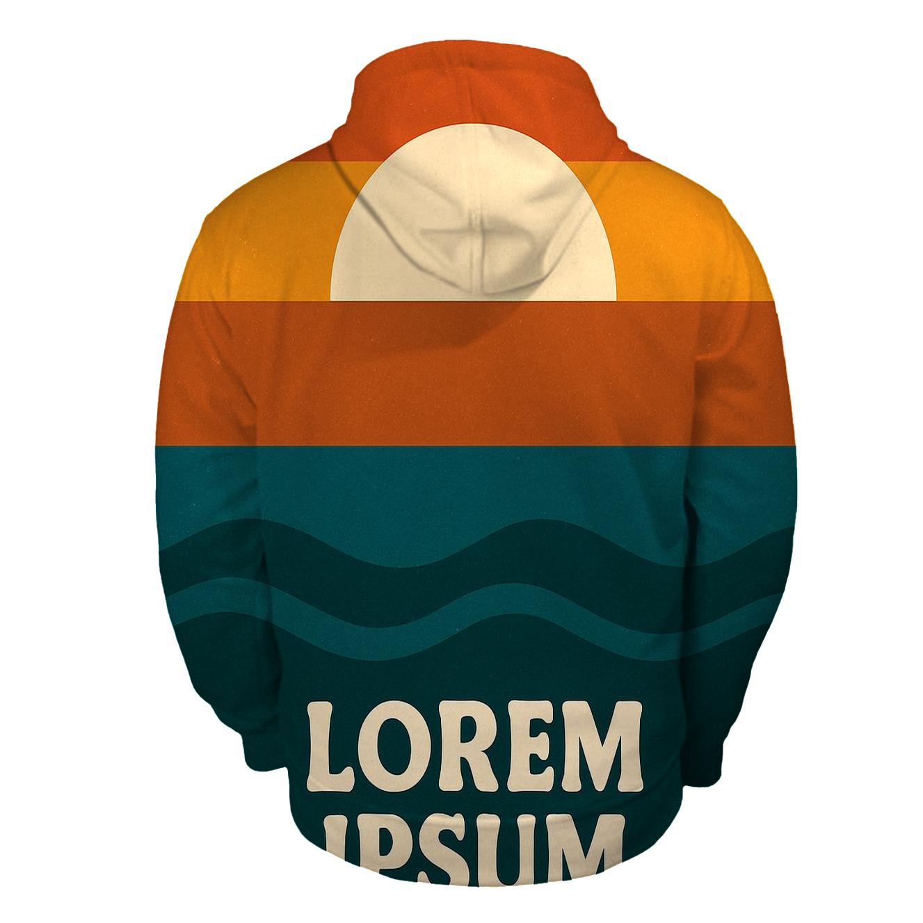 Sunset Stripe Horizon premium hoodies