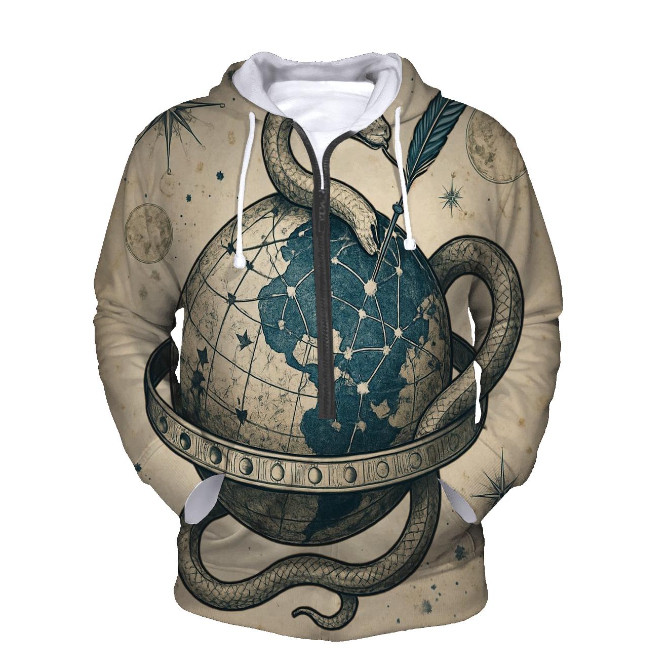 Lunar Cartographer Ouroboros heavyweight hoodies