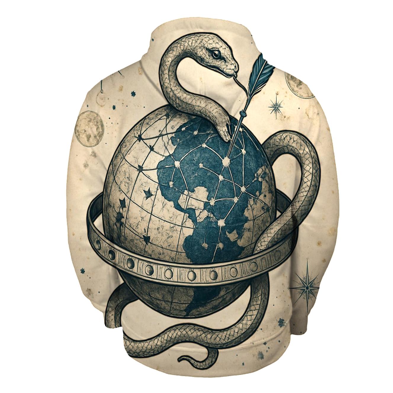 Lunar Cartographer Ouroboros heavyweight hoodies