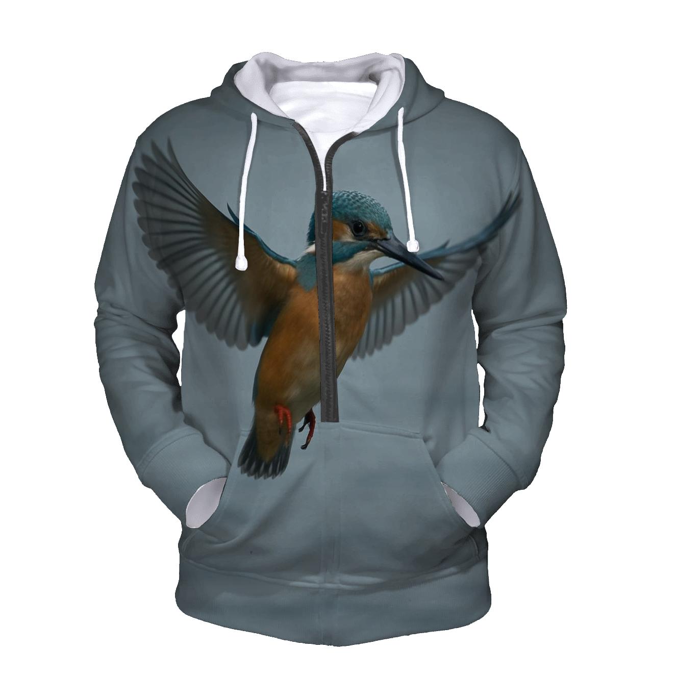 Estuary Kingfisher Hover premium hoodies