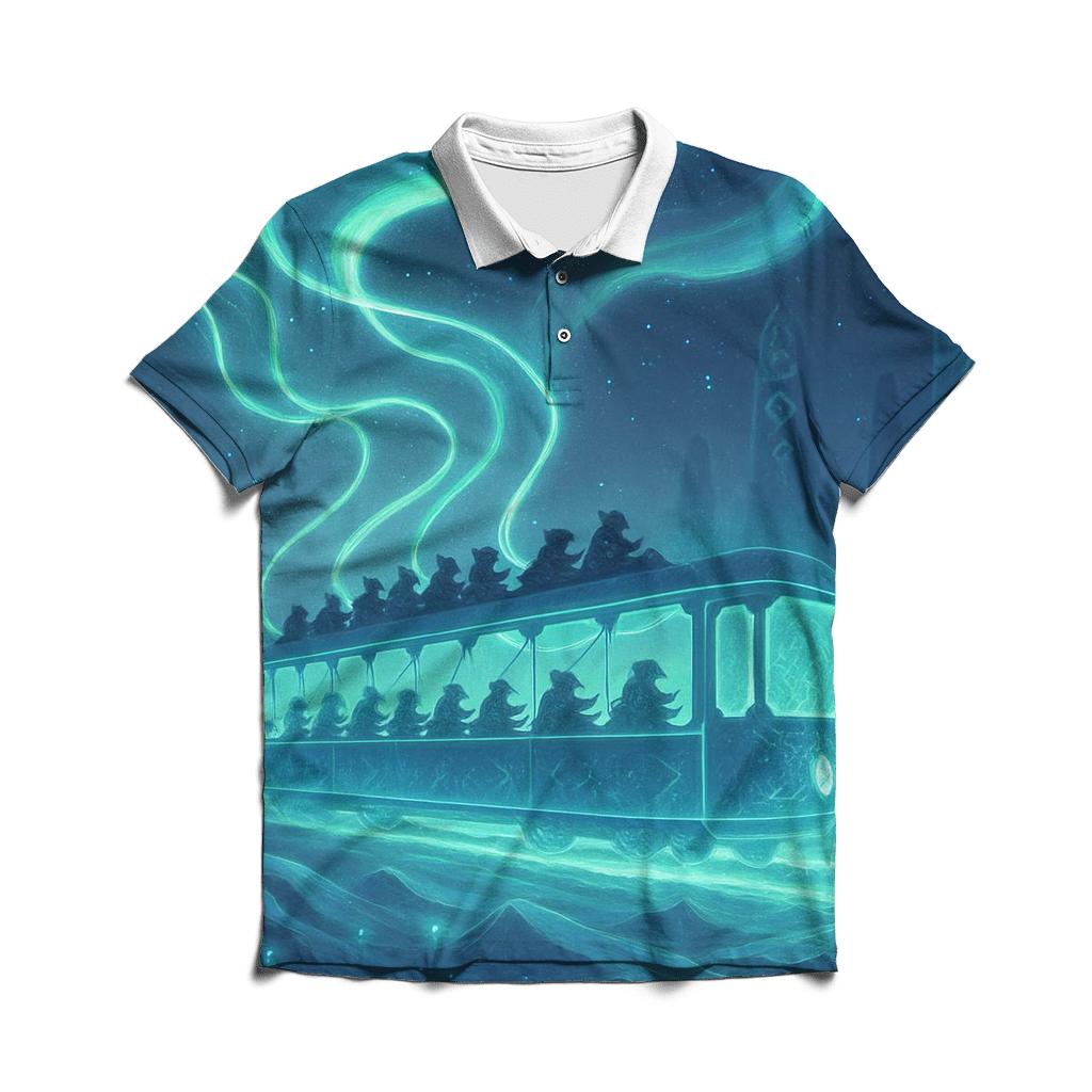Aurora Tramway Nomads branded logo polo shirts