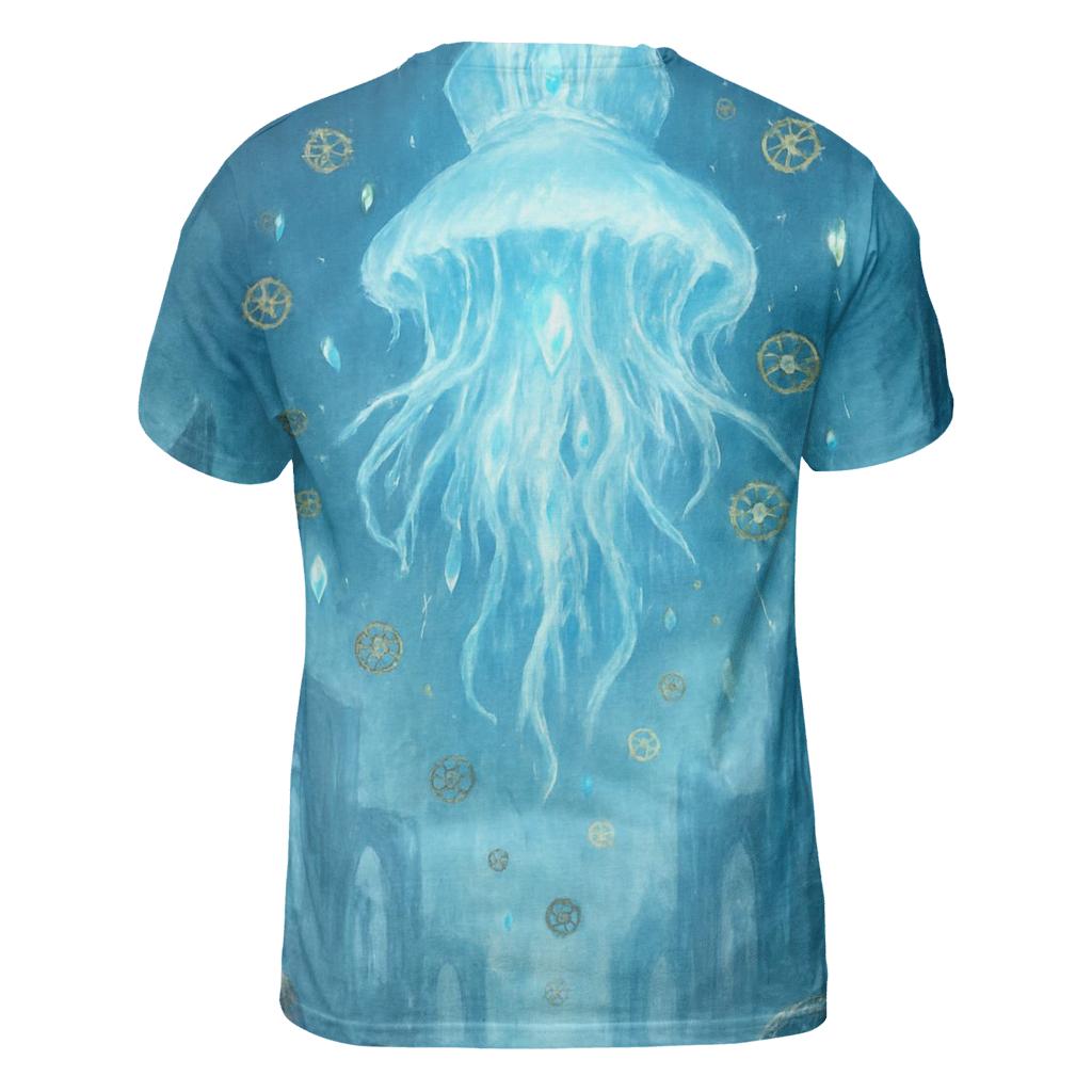 Clockwork Jellyfish Cathedral designer pattern shirts