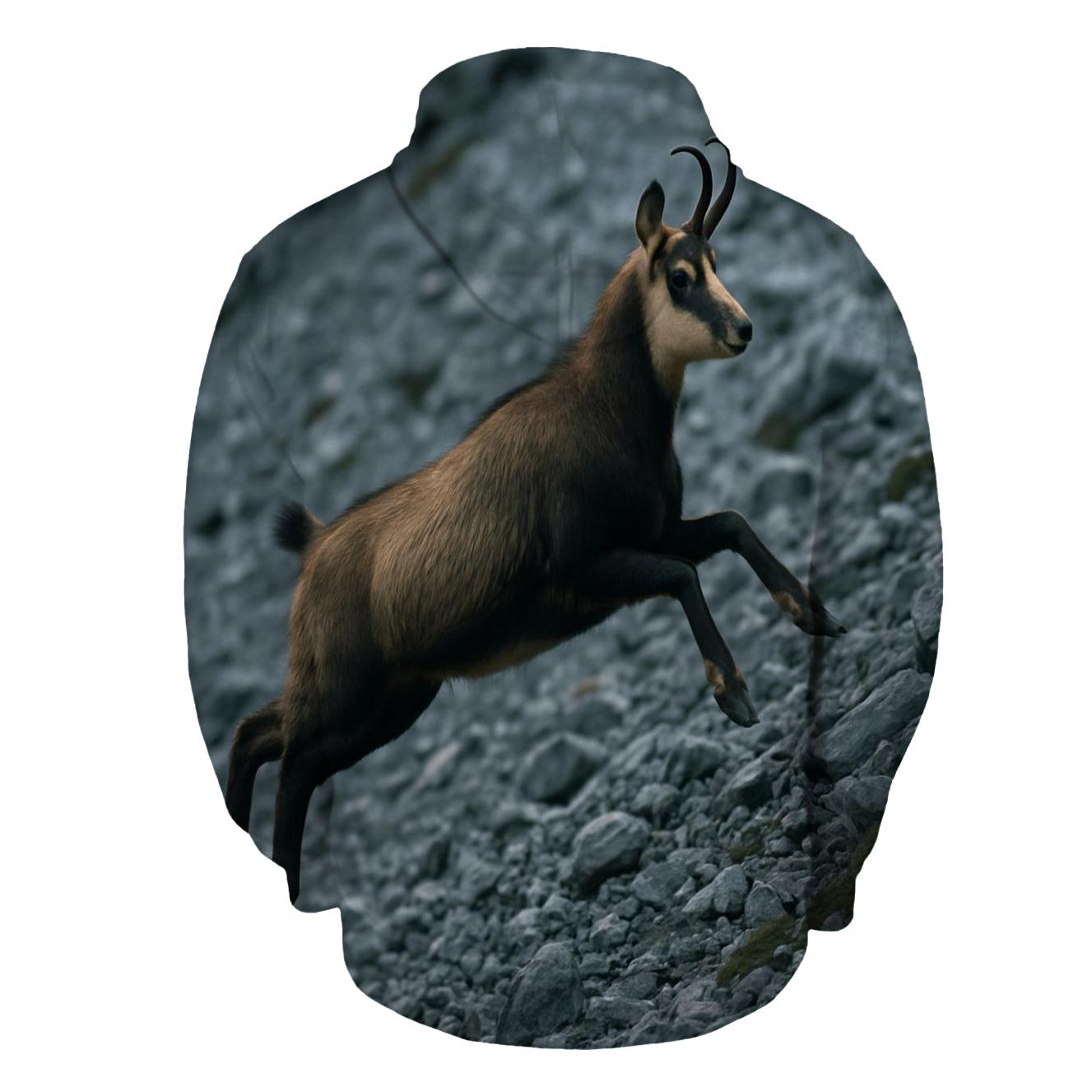 Alpine Chamois Leap designer hoodies