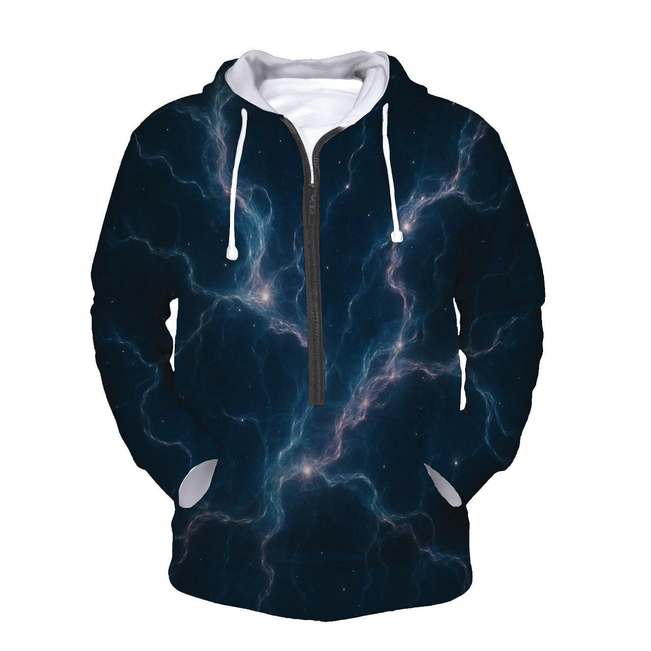 Nebula Filament Bouquet printed hoodies