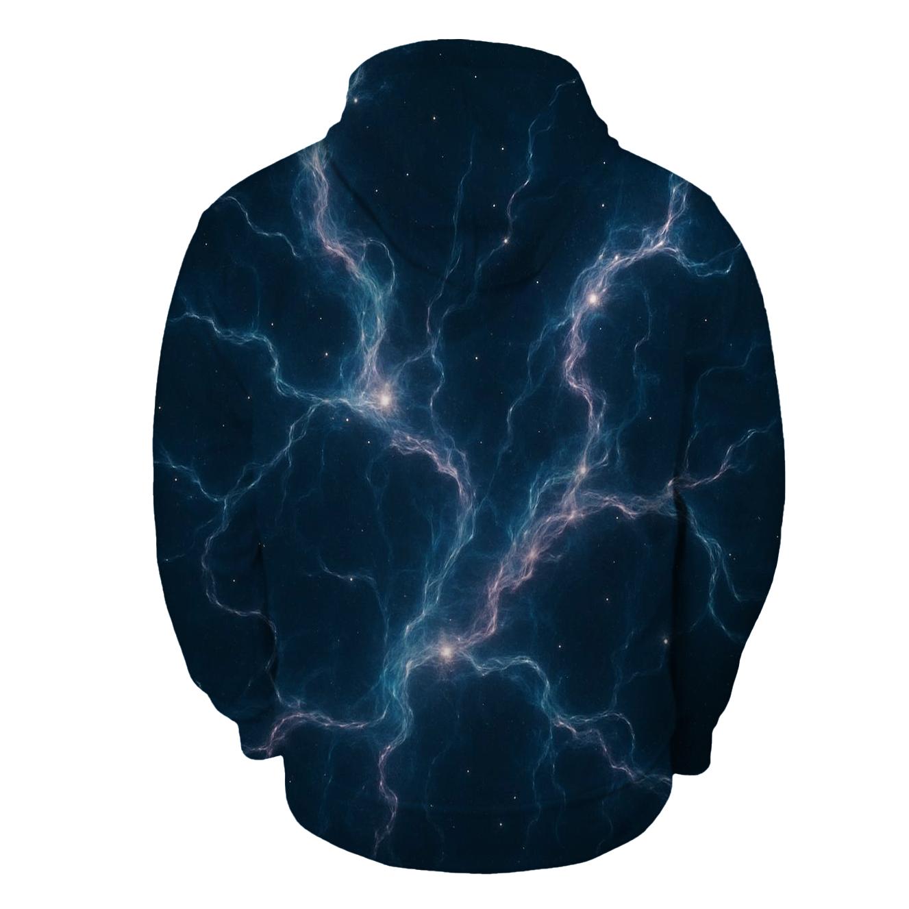 Nebula Filament Bouquet printed hoodies