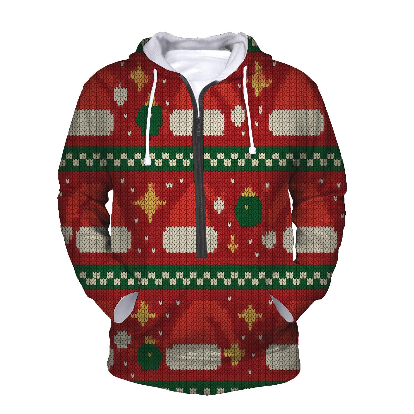 Santa Hat Scatter Bands Design hoodies fashion