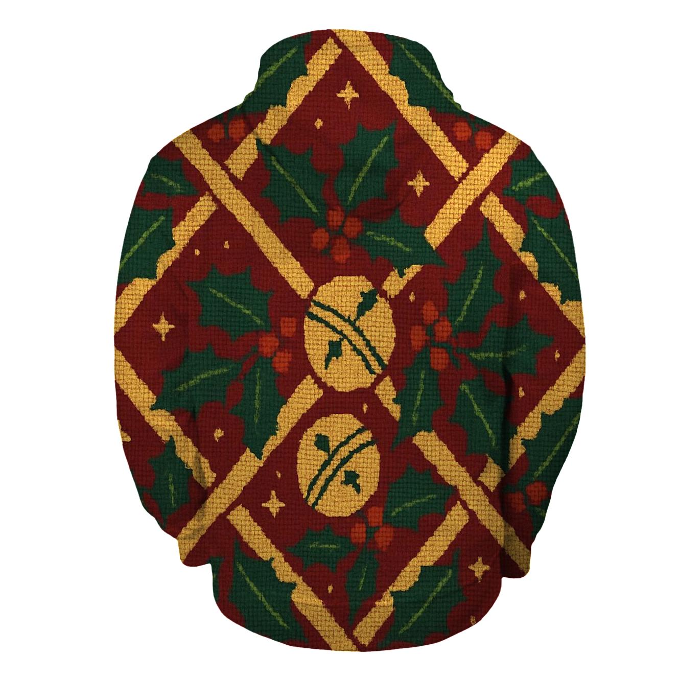 Sleigh Bell Crisscross Design graphic hoodies