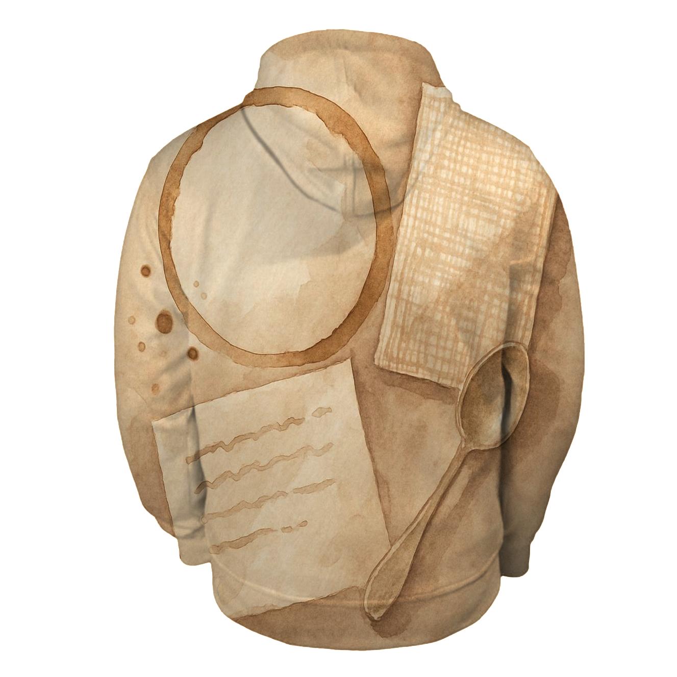 Cup Ring Impression zip-up hoodies